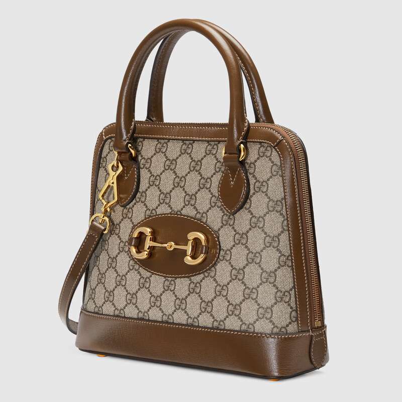 Gucci Horsebit 1955 Small Top Handle Bag Shoulder Bag 621220 Brown